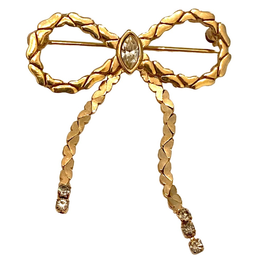AVON Vintage BOW Brooch Gold